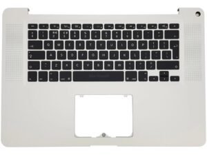 A1286 Palm Rest, Top Case, Keyboard Casing (Silver) + Keyboard for Apple MacBook Pro 15 inch A1286 Early 2011