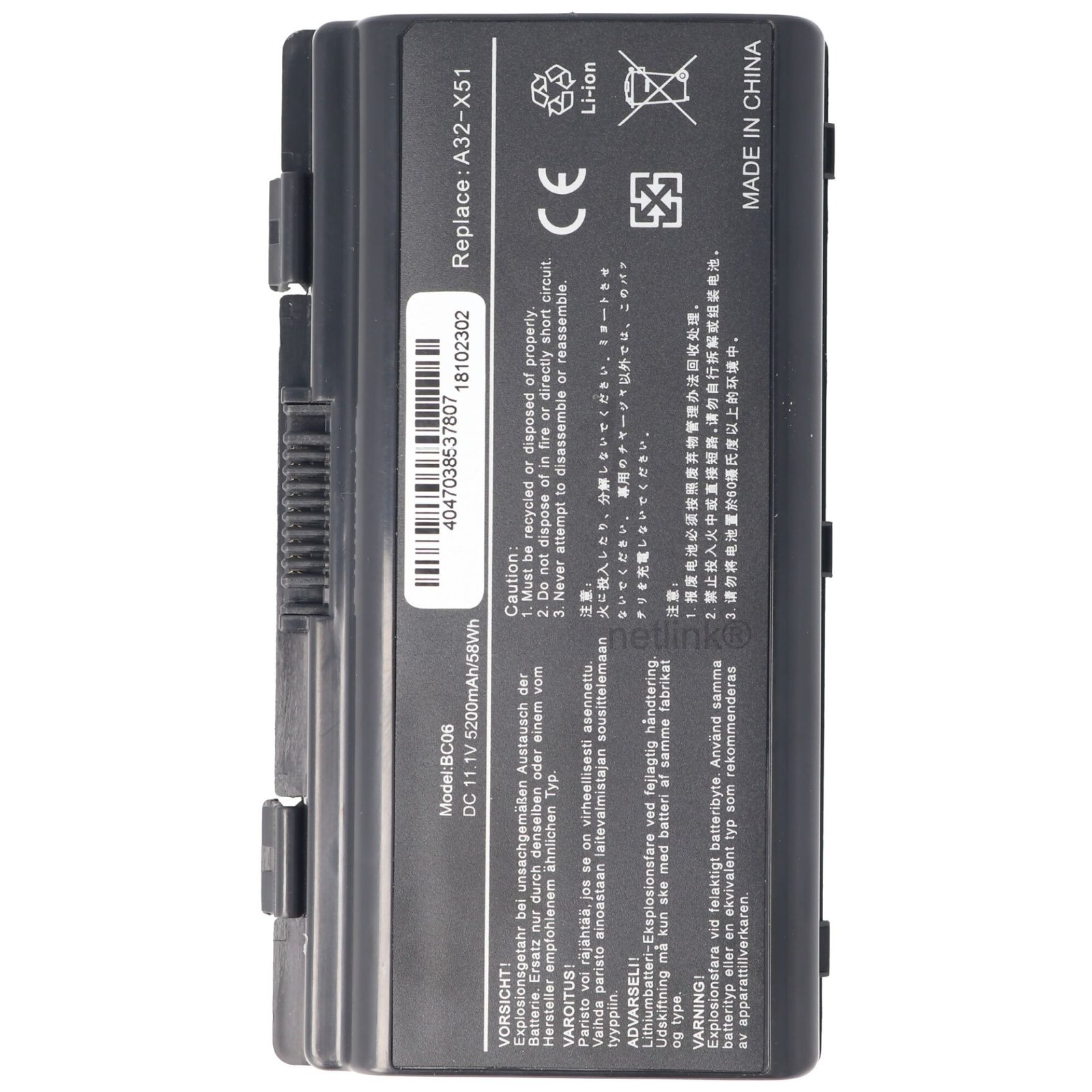 Replacement A32-H24 Laptop Battery for For Hasee A300 A450 HCL A32-H24 series