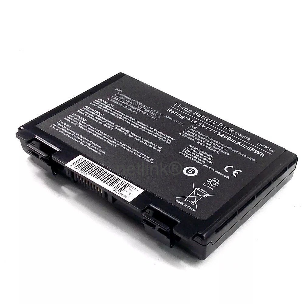 Replacement Laptop Battery for Asus F82 K40 K40lJ K7010-A1 P50 PR08D X5D series