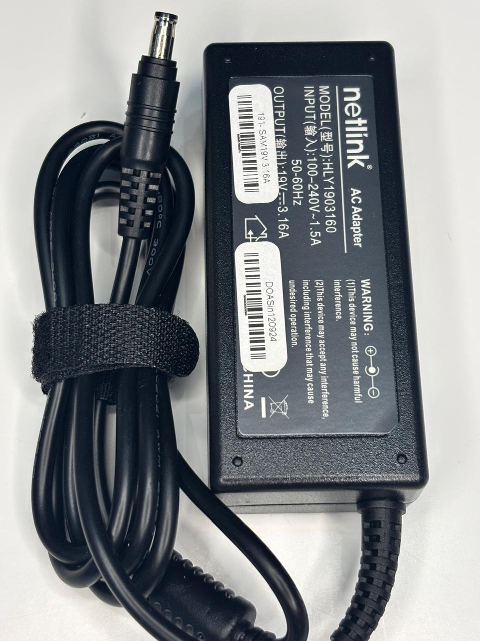 60W AC Adapter Charger 19V 3.16A 5.5mm*3.0mm for Samsung R540 R530 R580 R440
