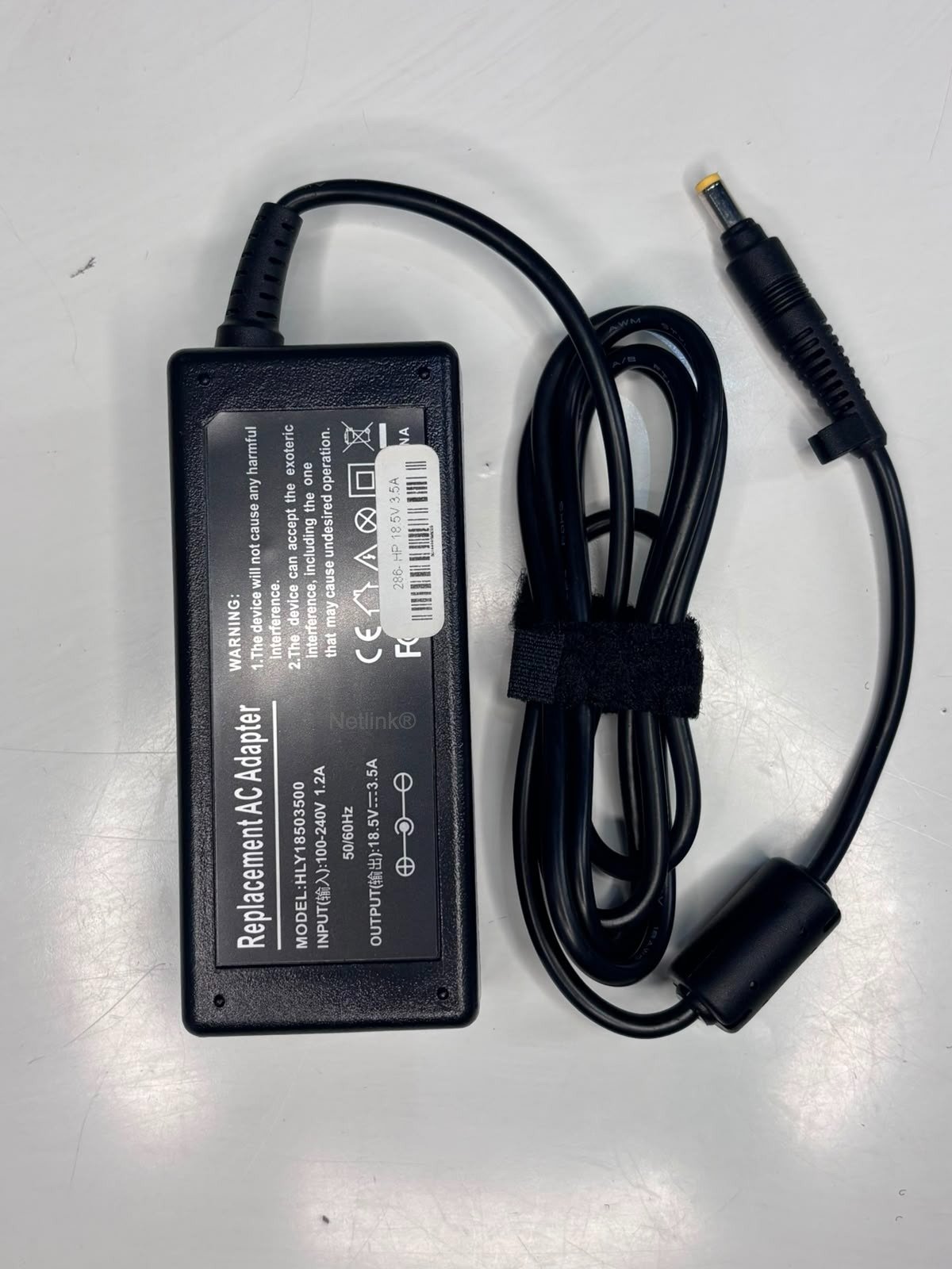 Replacement HP AC Adapter Charger 65W Yellow Pin 18.5V 3.5A 4.8mm*1.7mm for HP 530 HP BUSINESS NOTEBOOK NC6230 NX6110