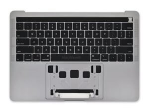 A1989 Palm rest, Top Case, Keyboard casing + Keyboard, Space Gray, for Apple MacBook Pro 13-inch Retina Touch A1989 (Mid 2018 - Mid 2019)