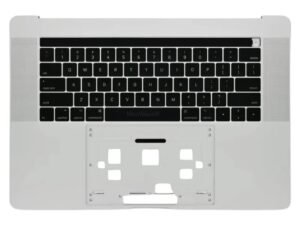 A1990 Palm rest,Top Case, Keyboard casing + Keyboard,Silver for Apple MacBook Pro 15-inch Retina Touch A1990 (Mid 2018)