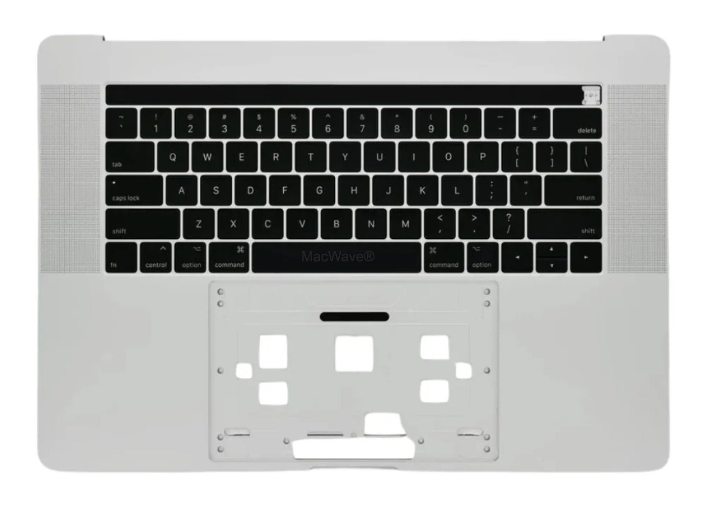A1990 Palm rest,Top Case, Keyboard casing + Keyboard,Silver for Apple MacBook Pro 15-inch Retina Touch A1990 (Mid 2018)