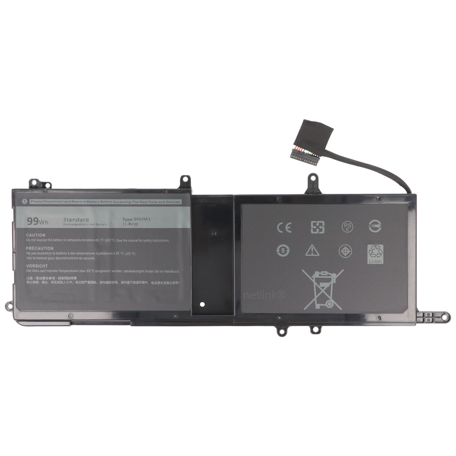 Replacement 9NJM1 Laptop Battery for Dell Alienware 15 R3 17 R4 ALW17C-D1738 series