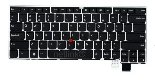Laptop Keyboard for Lenovo ThinkPad T470S (Silver Frame) T460S T460 T460P S2 X270 T470S