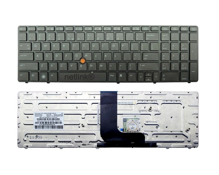 Replacement Laptop Keyboard NSK-HXBBF for HP Elitebook 8560W 8570W