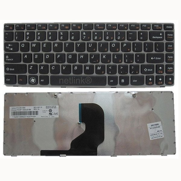 Replacement Laptop Windows 7 US Layout Keyboard 25012201 for Lenovo Ideapad Z450 Z460 Z460A Z460G Z465 Z465A Z465G