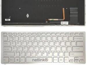 Laptop Replacement Keyboard for Sony vaio SVF14N SVF14N100C SVF14N29SCS 149263721US Windows 8 UK Layout Silver