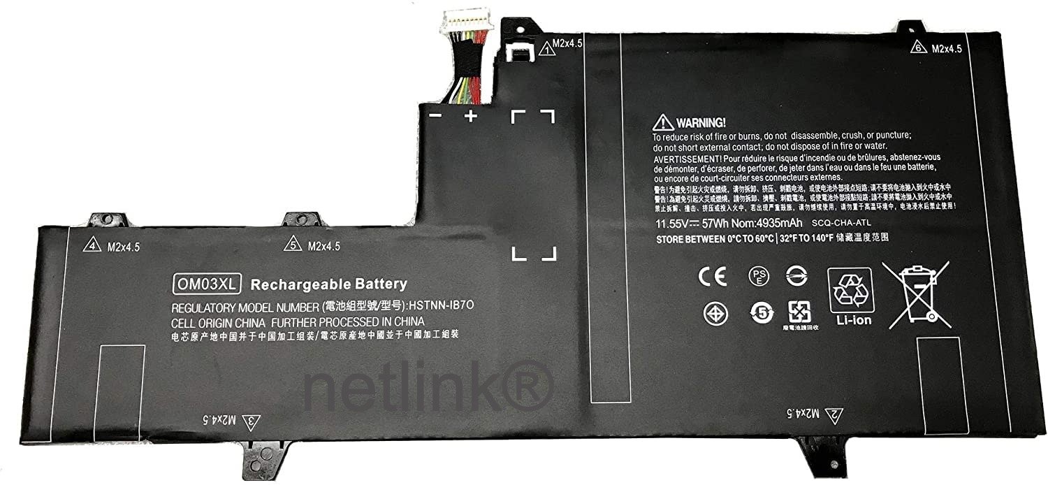 Replacement OM03XL Laptop Battery For Lenovo EliteBook x360 1030 G2 Series