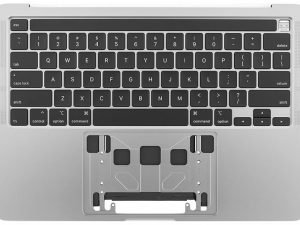 A2289 Topcase, Space Gray for Apple MacBook Pro 13-inch Retina Touch A2289 (Mid 2020)