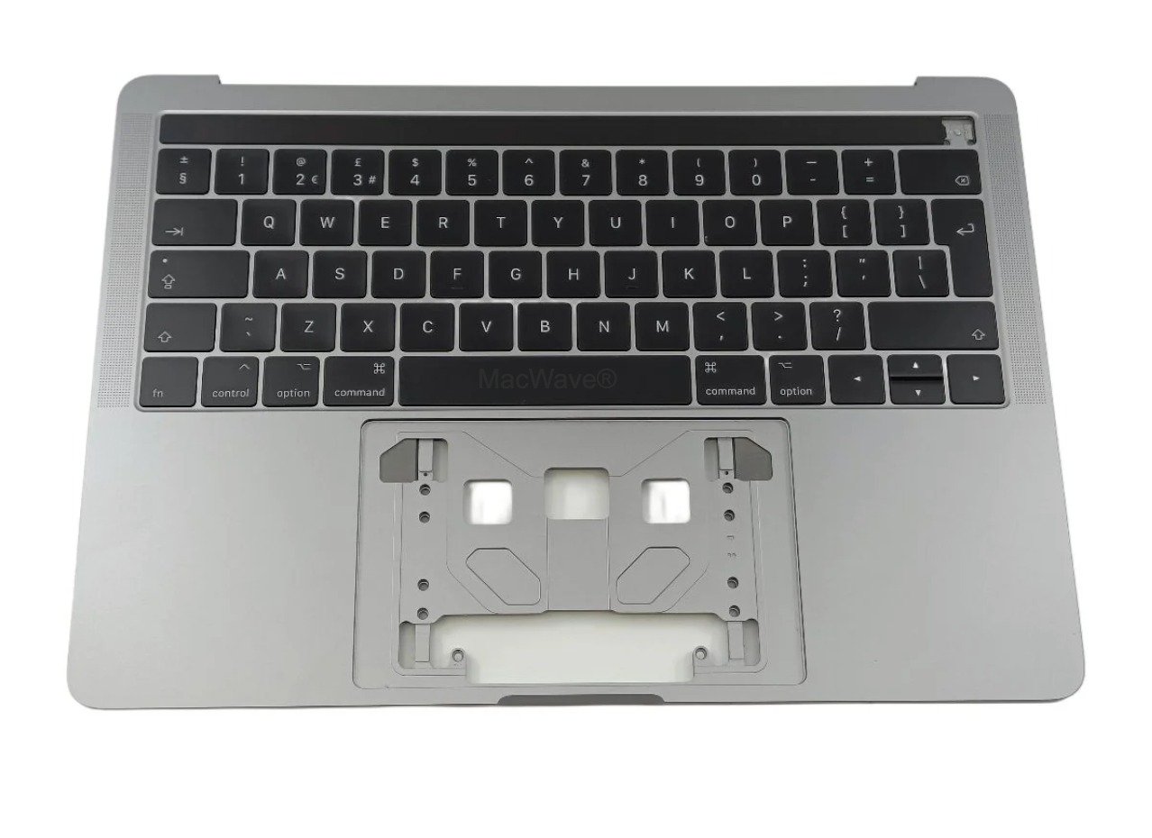 A1706 Palm rest,Top case, keyboard casing (Space Gray) with Keyboard and Touch bar for Apple MacBook Pro 13 inch retina A1706 Touch Late 2016, A1706 Touch Mid 2017
