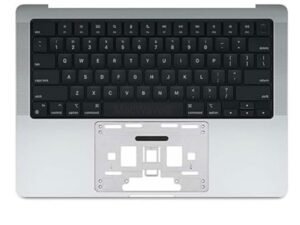 Palm Rest, Top Case, Keyboard Casing + Keyboard for MacBook Pro 14" 2021 A2442 Pro 14" 2023 A2779 US Layout Silver