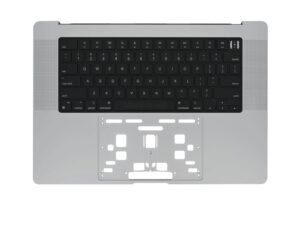 Palm Rest, Top Case, Keyboard Casing + Keyboard for MacBook Pro 16" A2485 2021, A2780 2022, A2991 2023. UK Layout. Space Gray