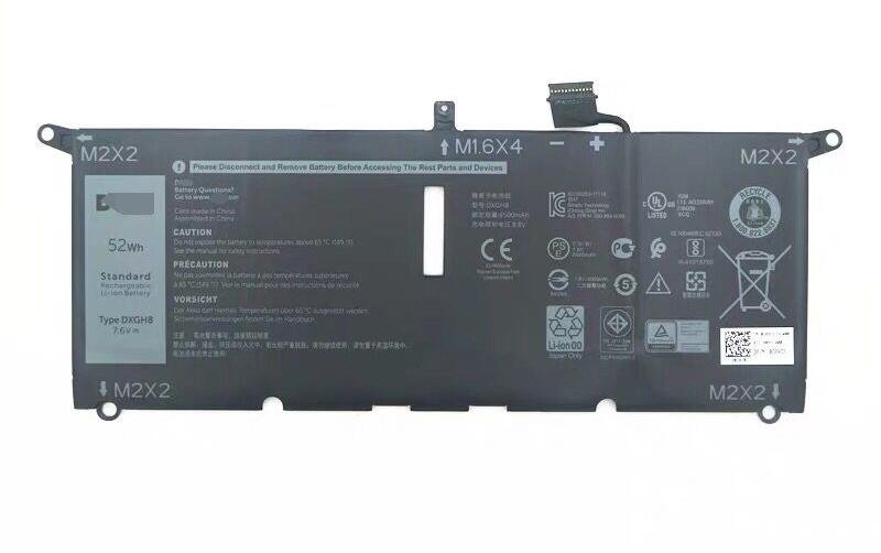 Replacement DXGH8 Laptop Battery for Dell XPS 13 9370, Dell XPS 13 9380 Series..