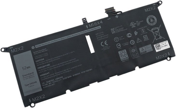 Replacement DXGH8 Laptop Battery for Dell XPS 13 9370, Dell XPS 13 9380 Series