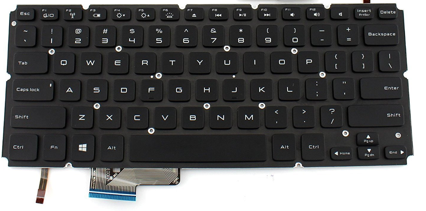 Replacement Laptop Keyboard 9Z.N7NBC.00F for Dell XPS 14 14R 14-L421x 15-L521x