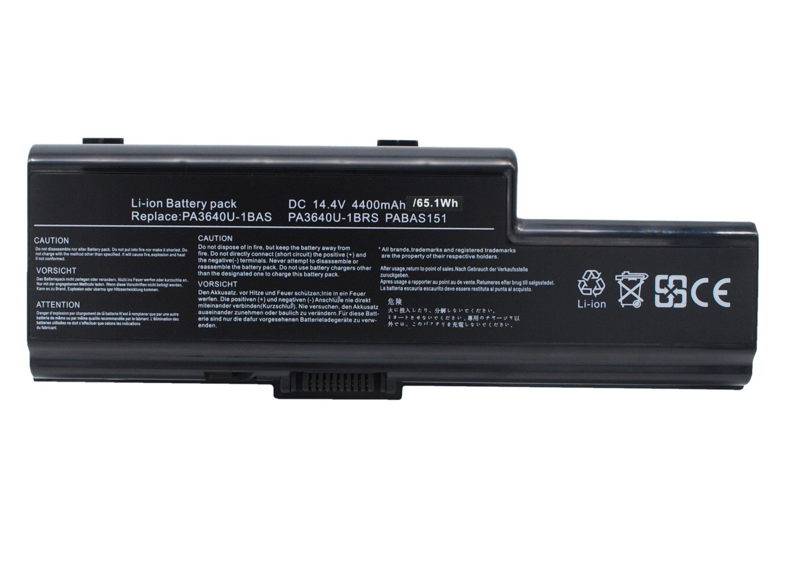 Replacement PA3640U-1BAS Laptop Battery for Toshiba Qosmio F50 F55 F55-Q502 F50-10B series