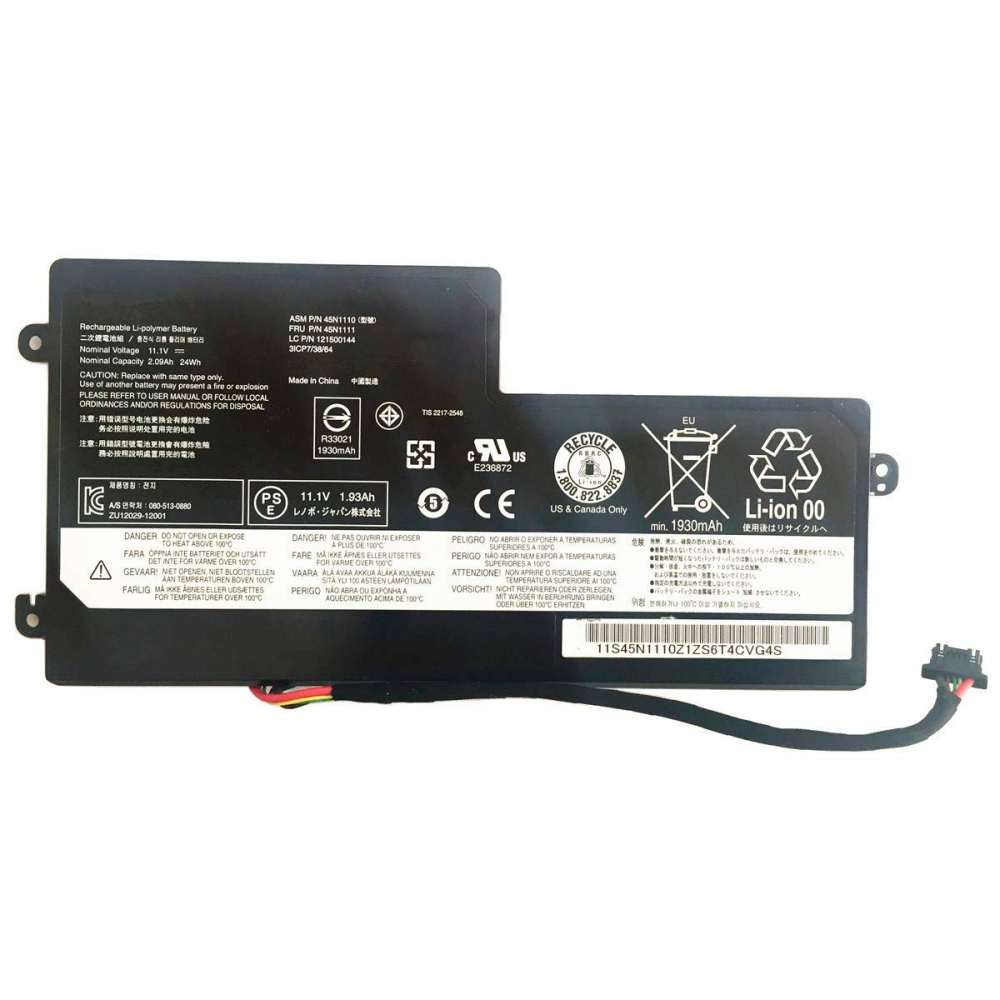 Replacement 45N1108 Laptop Battery for Lenovo ThinkPad X250 series