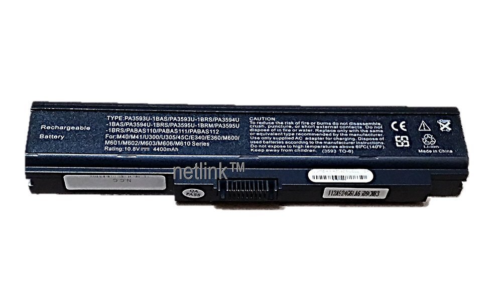Replacement PA3594U-1BRS Laptop Battery for Toshiba Satellite U300-ST3094 Portege M600 Series
