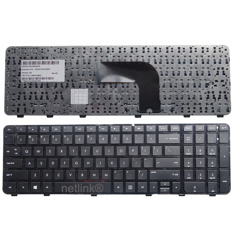 New Laptop Replacement Keyboard for HP Pavilion DV6-7000 DV6t-700 DV6-7218tx DV6t-7000 CTO 682081-001 Windows 7 US