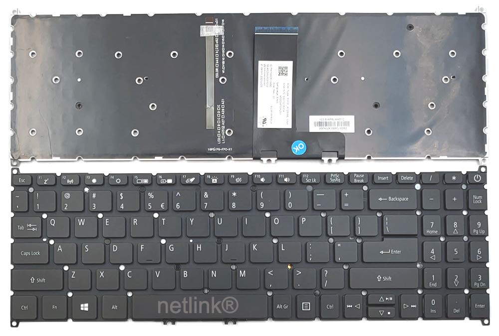 Replacement Backlit Keyboard for Acer Aspire 3 A315-54 A315-54-530D A315-54-56KY A315-54K A315-54K-37RE