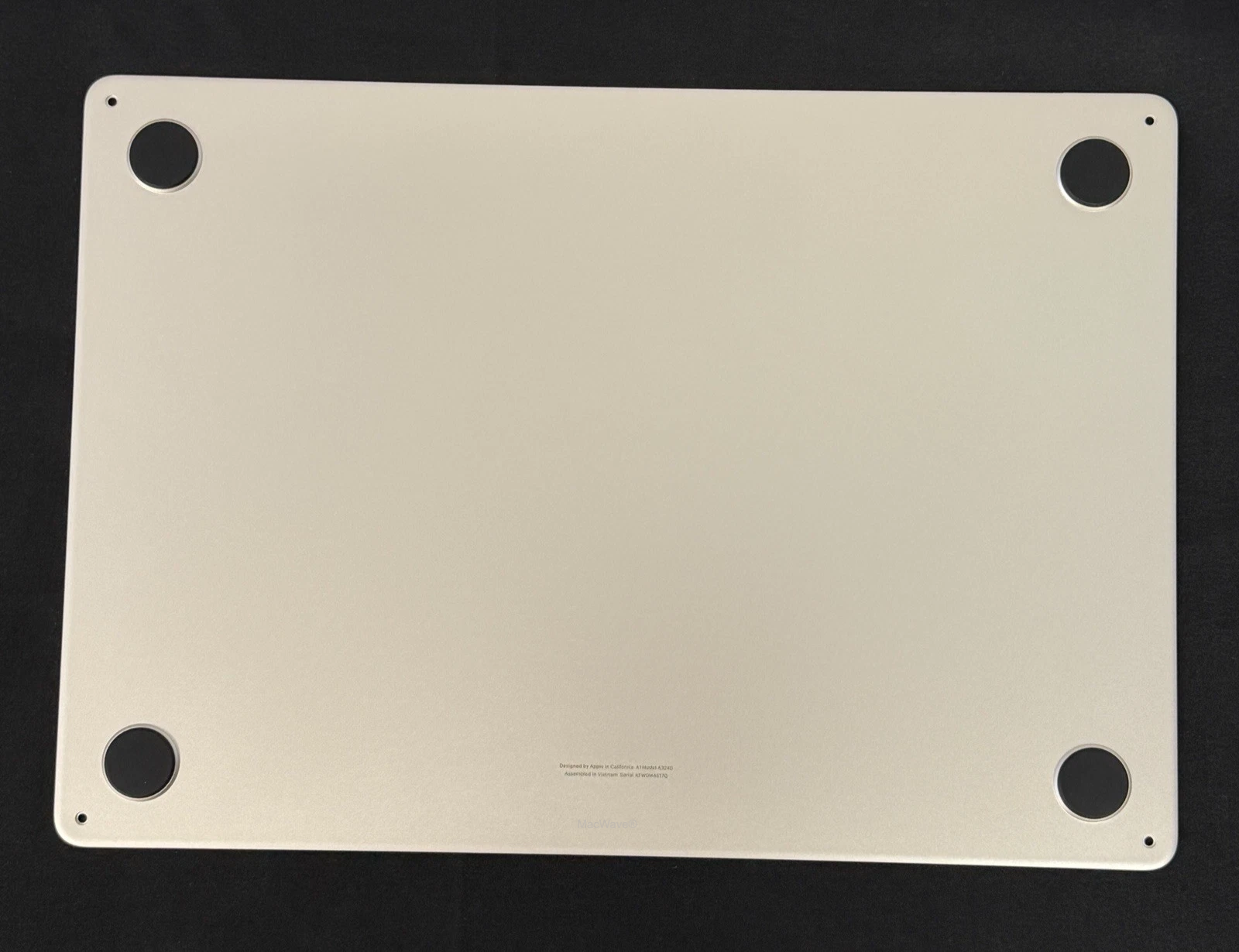 A3114 Bottom Case for MacBook Air 15 M3, A2941 M2 Starlight (2023-2024)